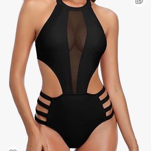 NWT Black One Piece Bathing Suit!